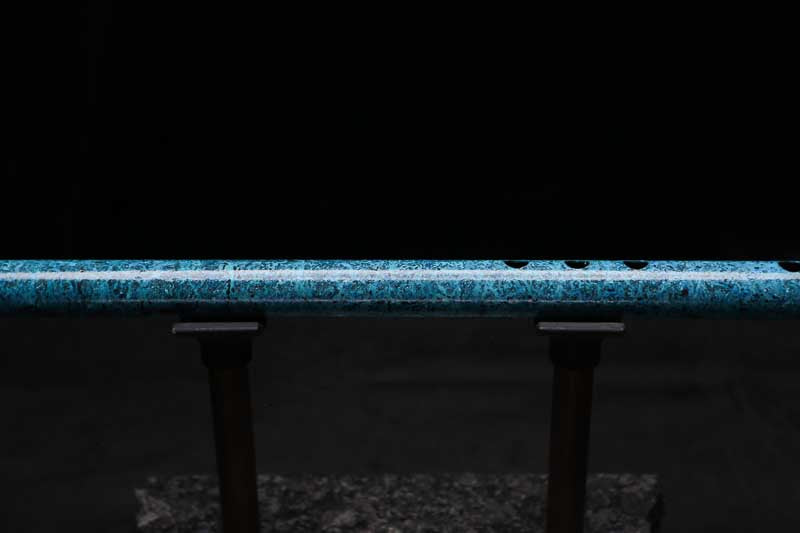 Low C Copper Flute #0162 in Deep Ocean Power