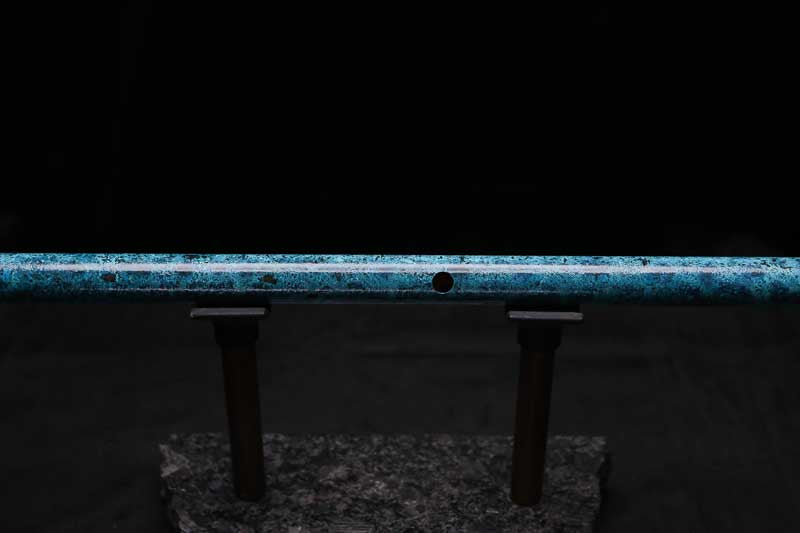 Low C Copper Flute #0162 in Deep Ocean Power