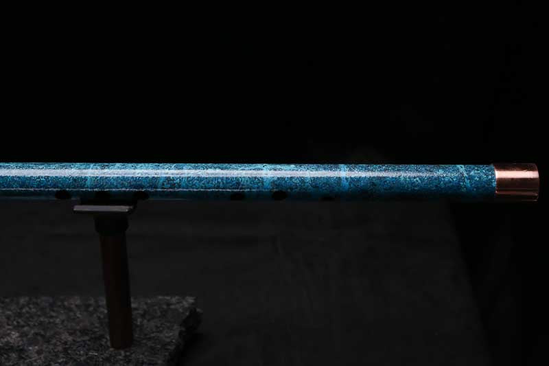 Low C Copper Flute #0162 in Deep Ocean Power