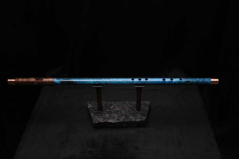 Low C Copper Flute #0163 in Deep Ocean Power