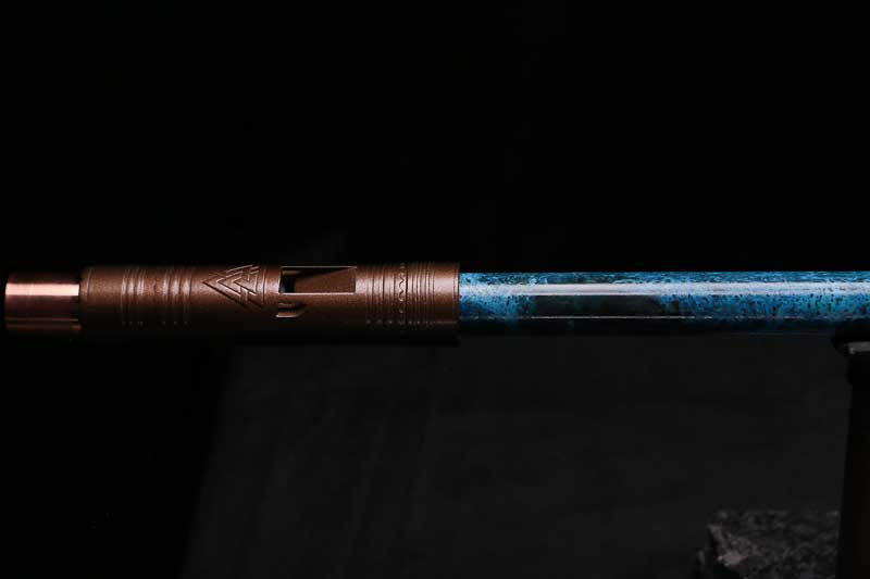 Low C Copper Flute #0163 in Deep Ocean Power