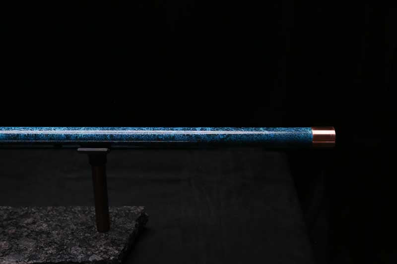 Low C Copper Flute #0163 in Deep Ocean Power