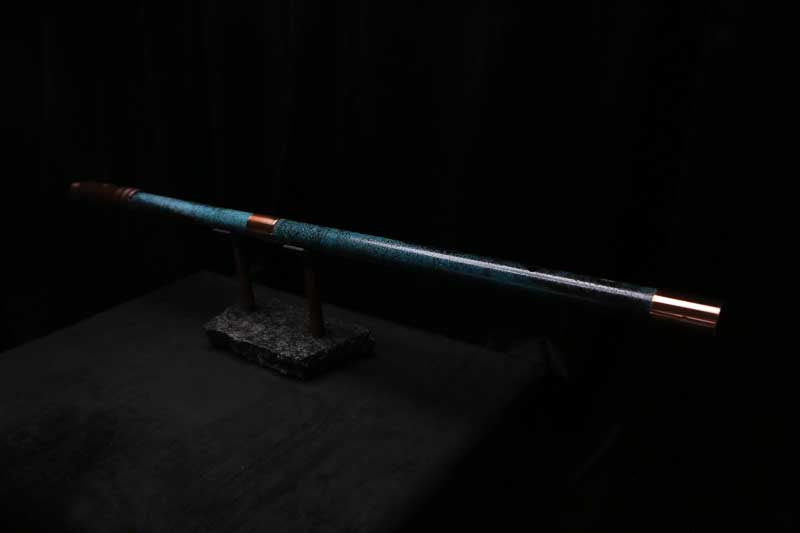 Bass F Copper Flute #BF0065 in Turquoise Storm