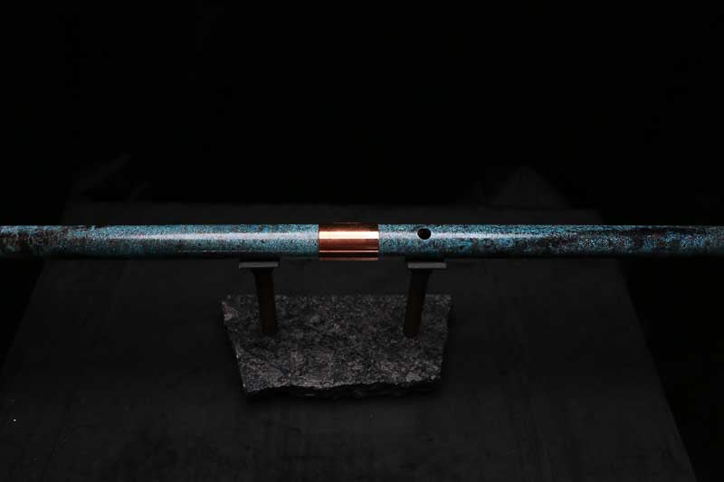 Bass F Copper Flute #BF0065 in Turquoise Storm