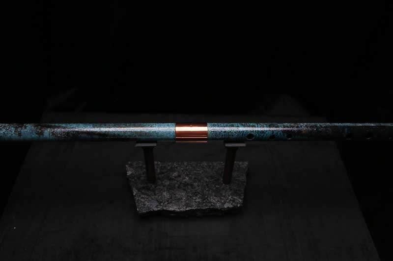 Bass F Copper Flute #BF0065 in Turquoise Storm