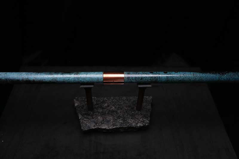 Bass F Copper Flute #BF0065 in Turquoise Storm