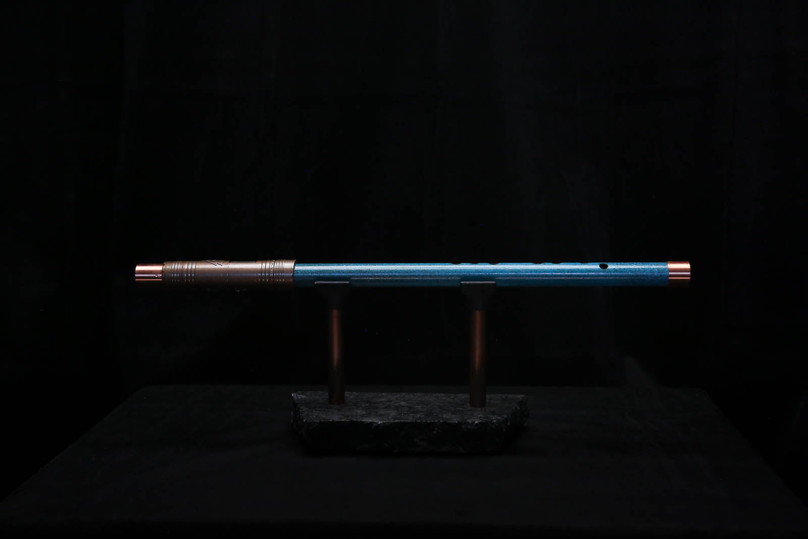 High F (Lullaby) Copper Flute #LE0097 in Deep Ocean Power