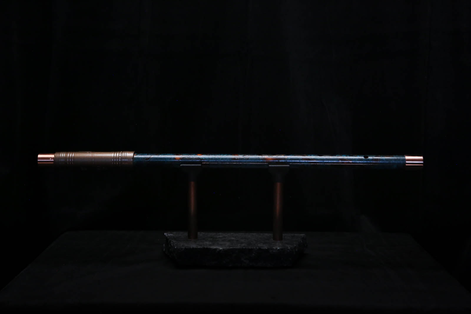 Low D Copper Flute #LDC0093 in Turquoise Burl