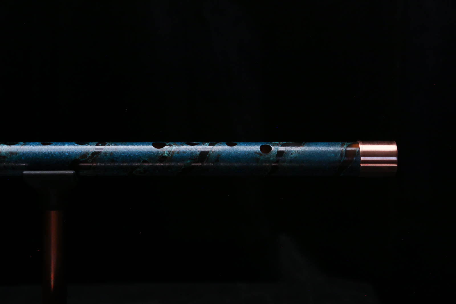 Low D Copper Flute #LDC0094 in Ocean Spiral