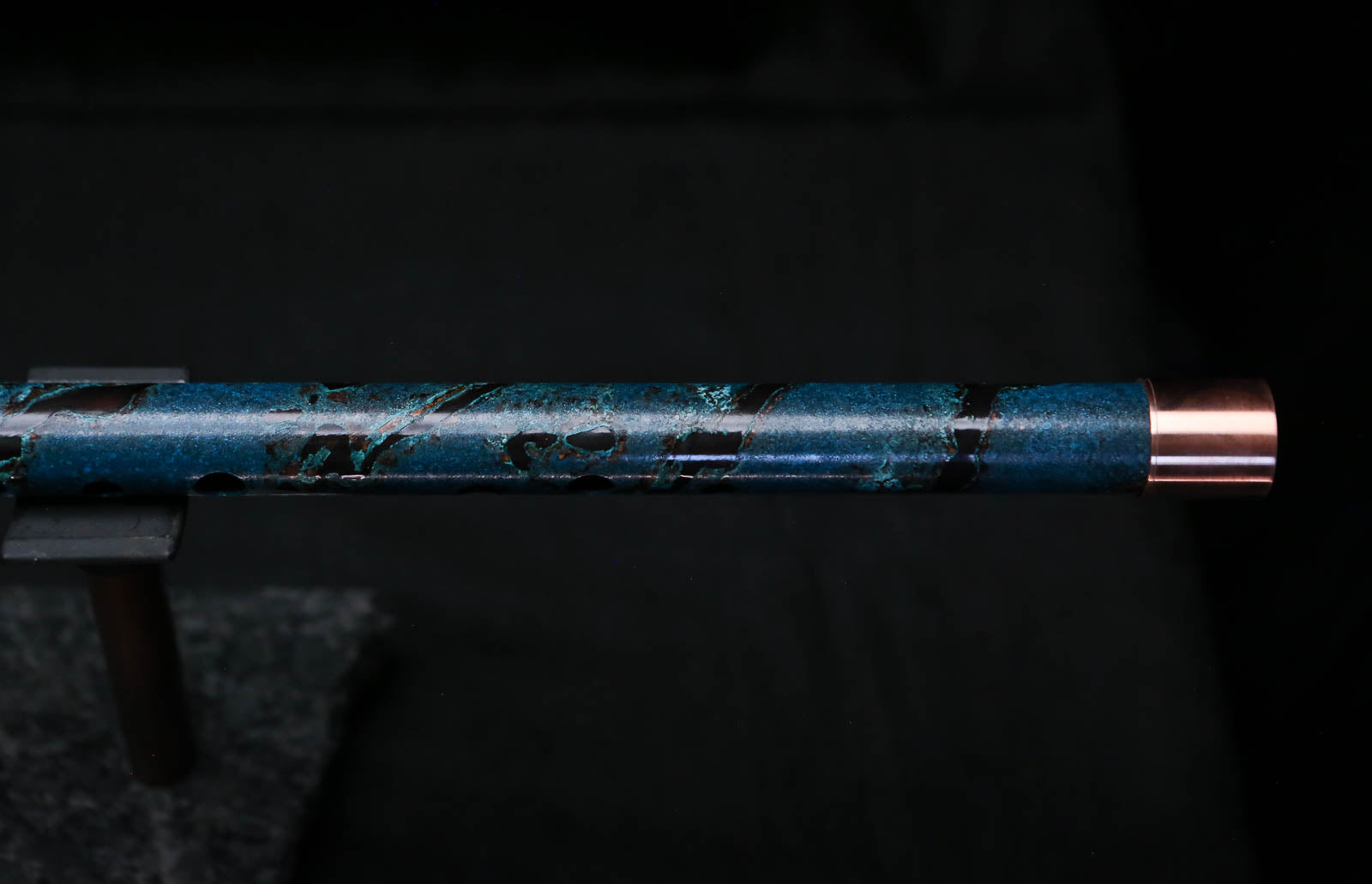 Low D Copper Flute #LDC0094 in Ocean Spiral