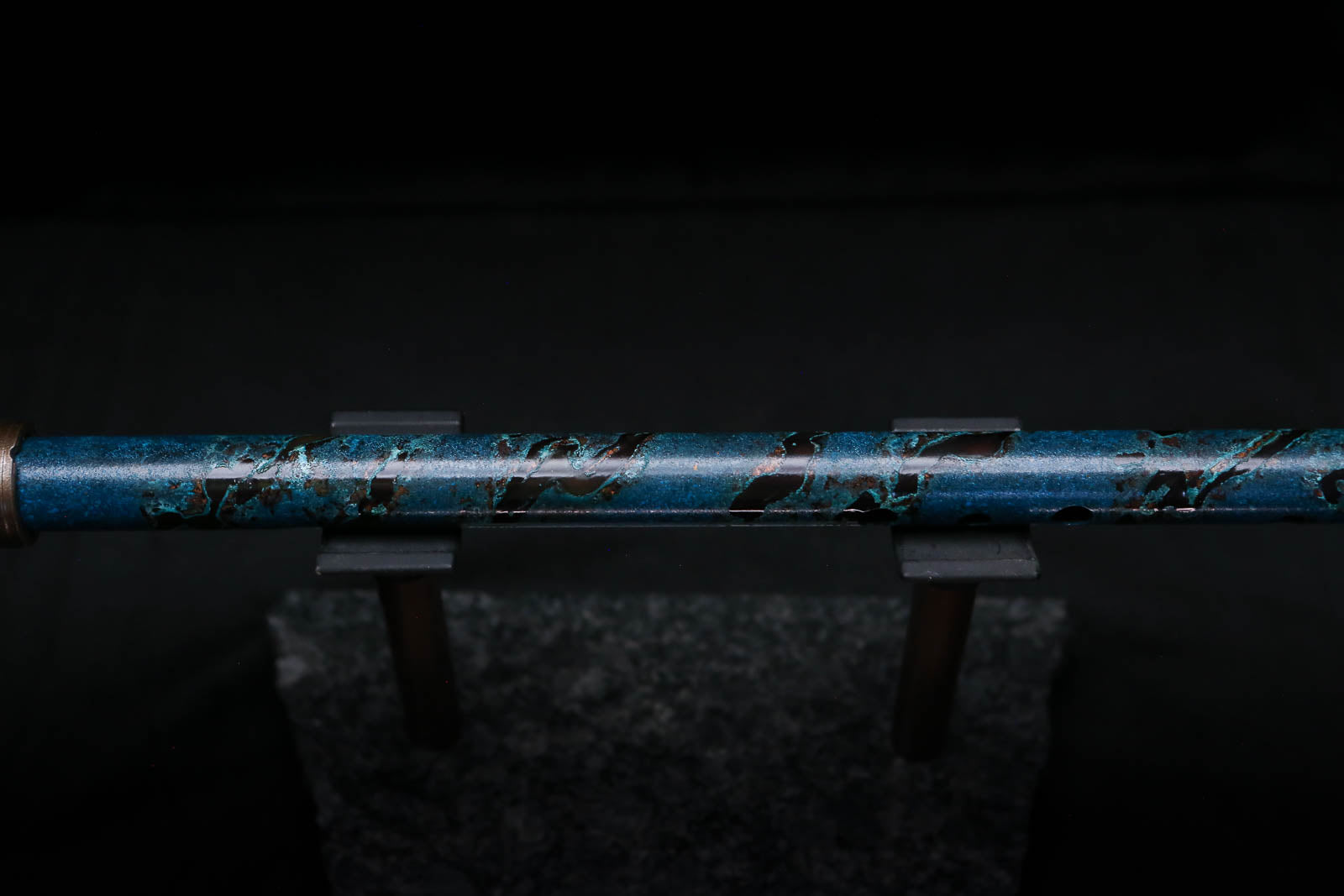 Low D Copper Flute #LDC0094 in Ocean Spiral