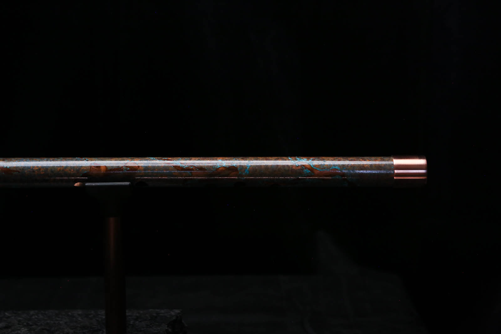 Low D Copper Flute #LDC0097 in Copper Ocean Burl