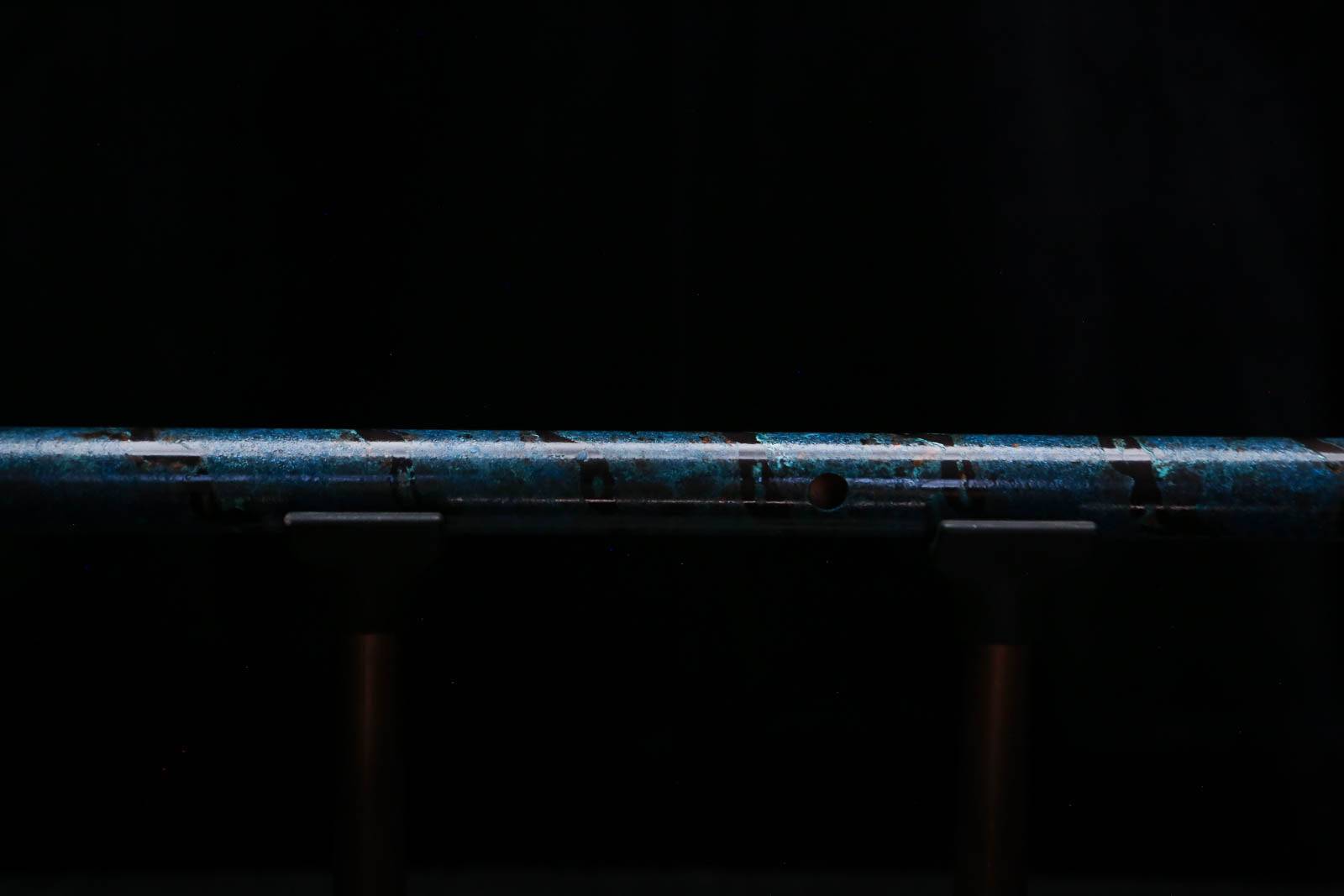 Low D Copper Flute #LDC0096 in Dark Ocean Spiral