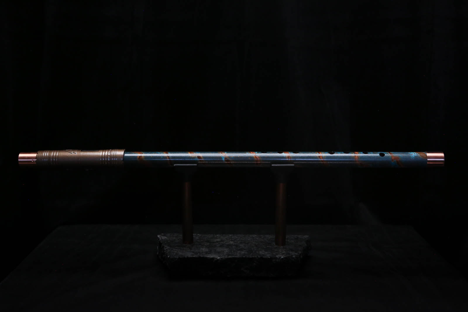 Low D Copper Flute #LDC0092 in Ocean Copper Spiral