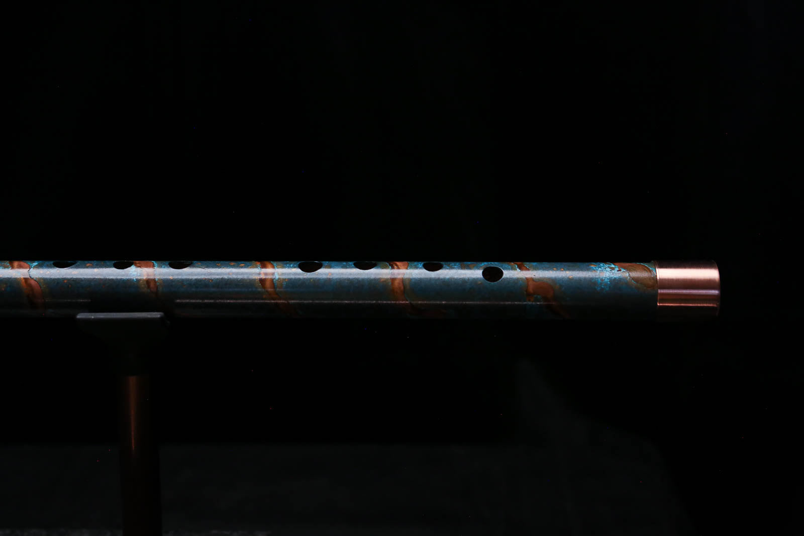 Low D Copper Flute #LDC0092 in Ocean Copper Spiral