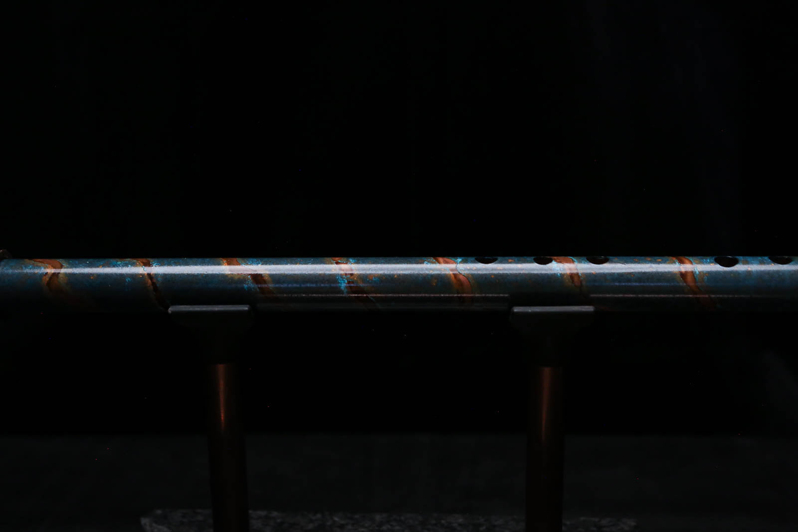 Low D Copper Flute #LDC0092 in Ocean Copper Spiral