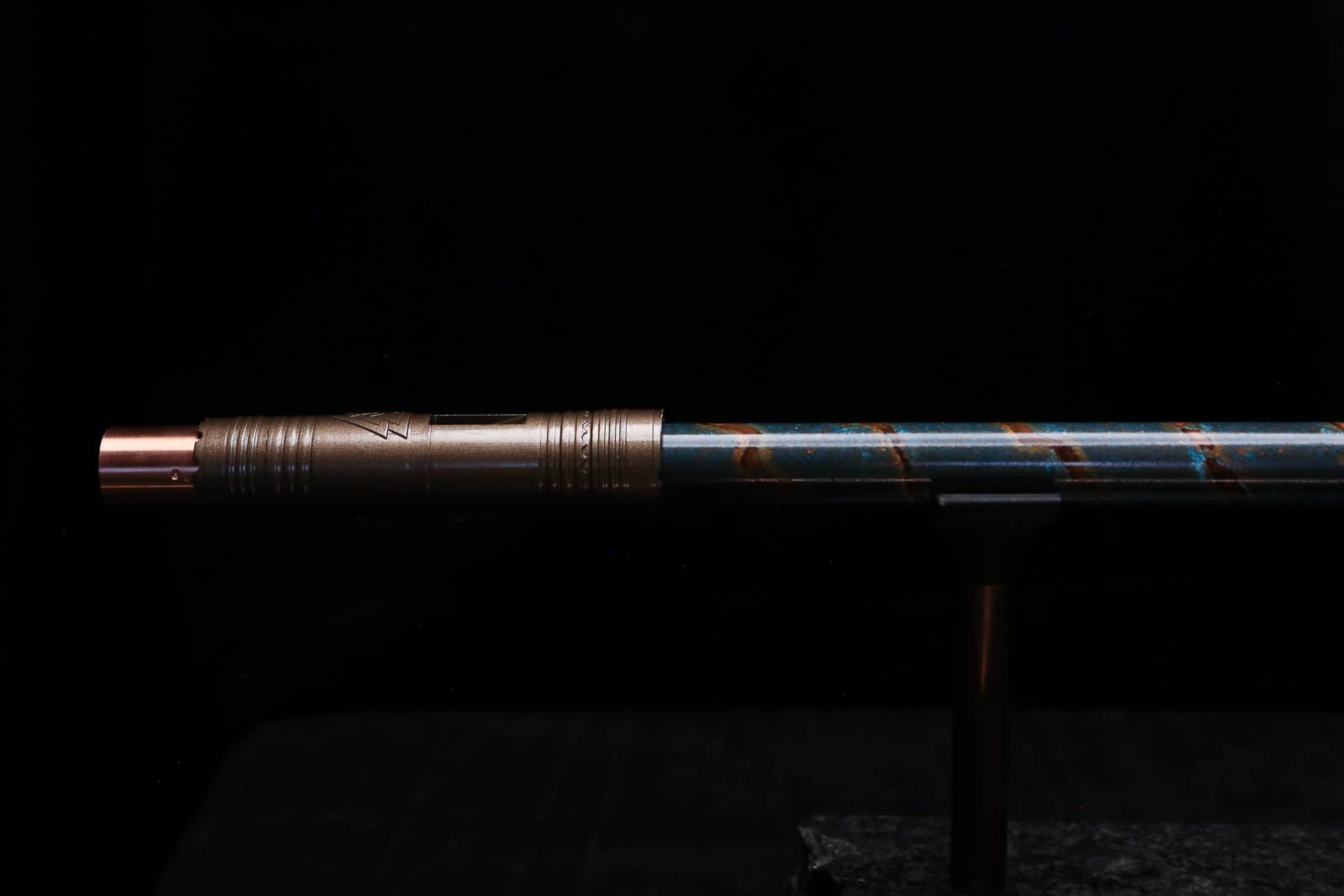 Low D Copper Flute #LDC0092 in Ocean Copper Spiral
