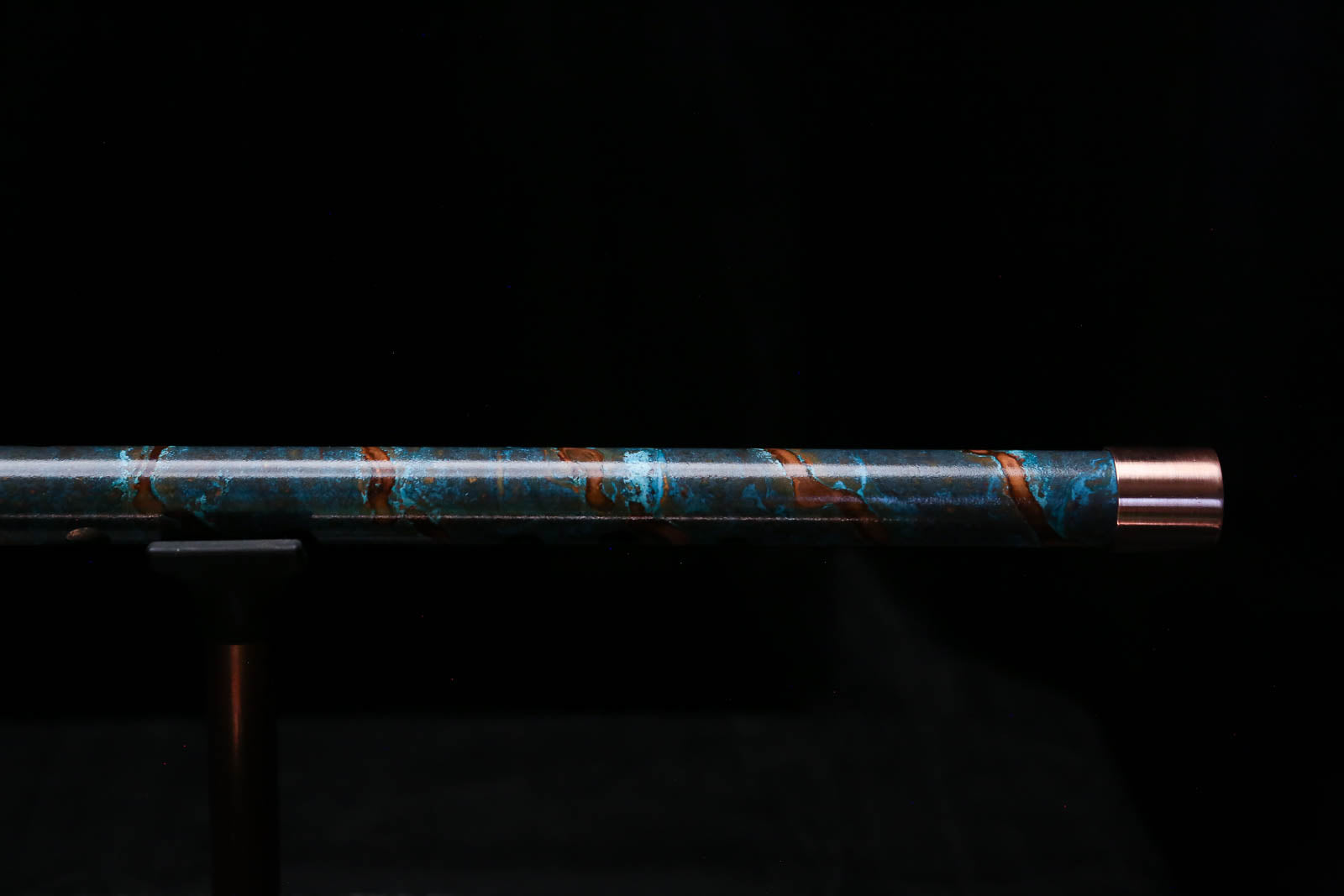 Low D Copper Flute #LDC0092 in Ocean Copper Spiral