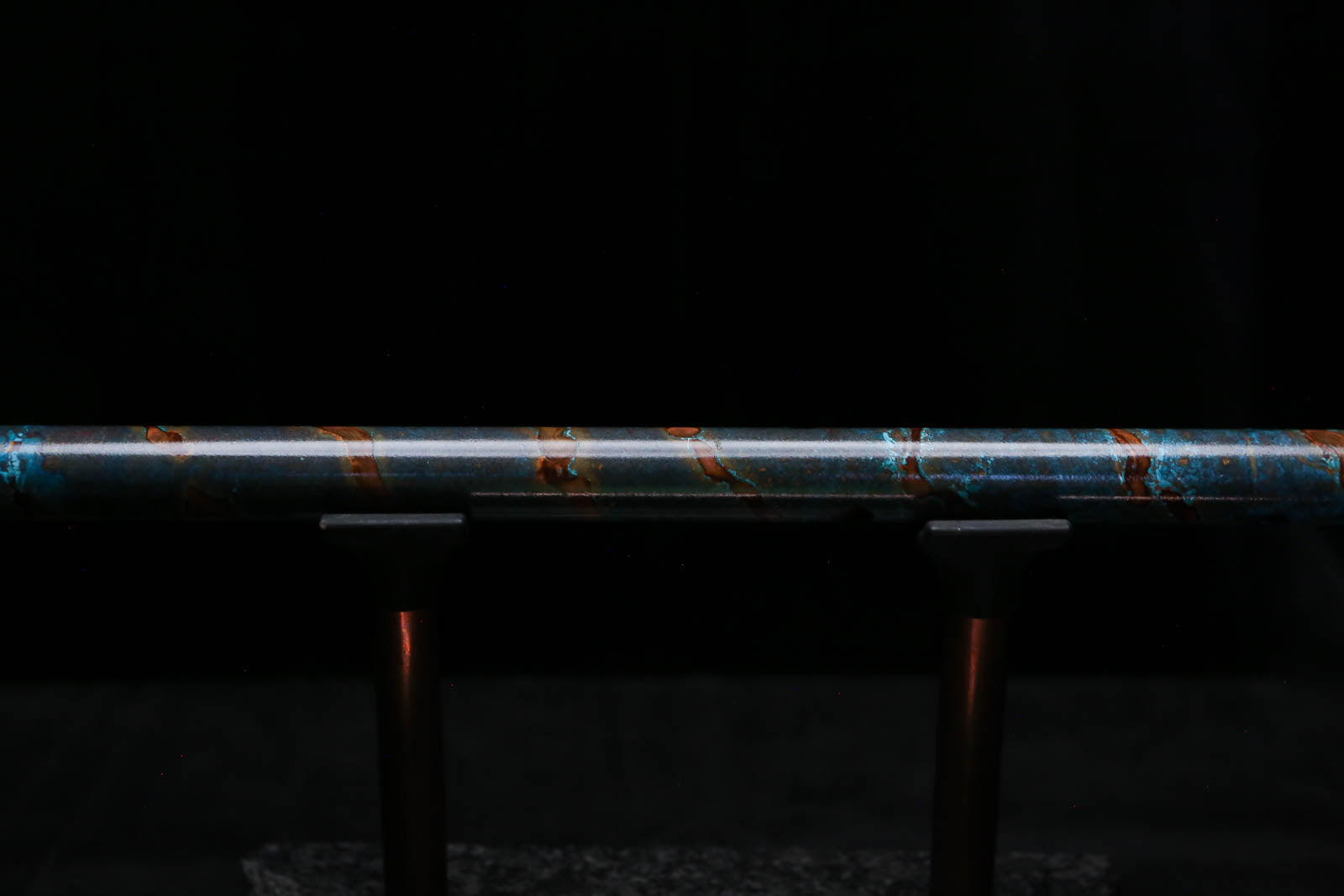 Low D Copper Flute #LDC0092 in Ocean Copper Spiral