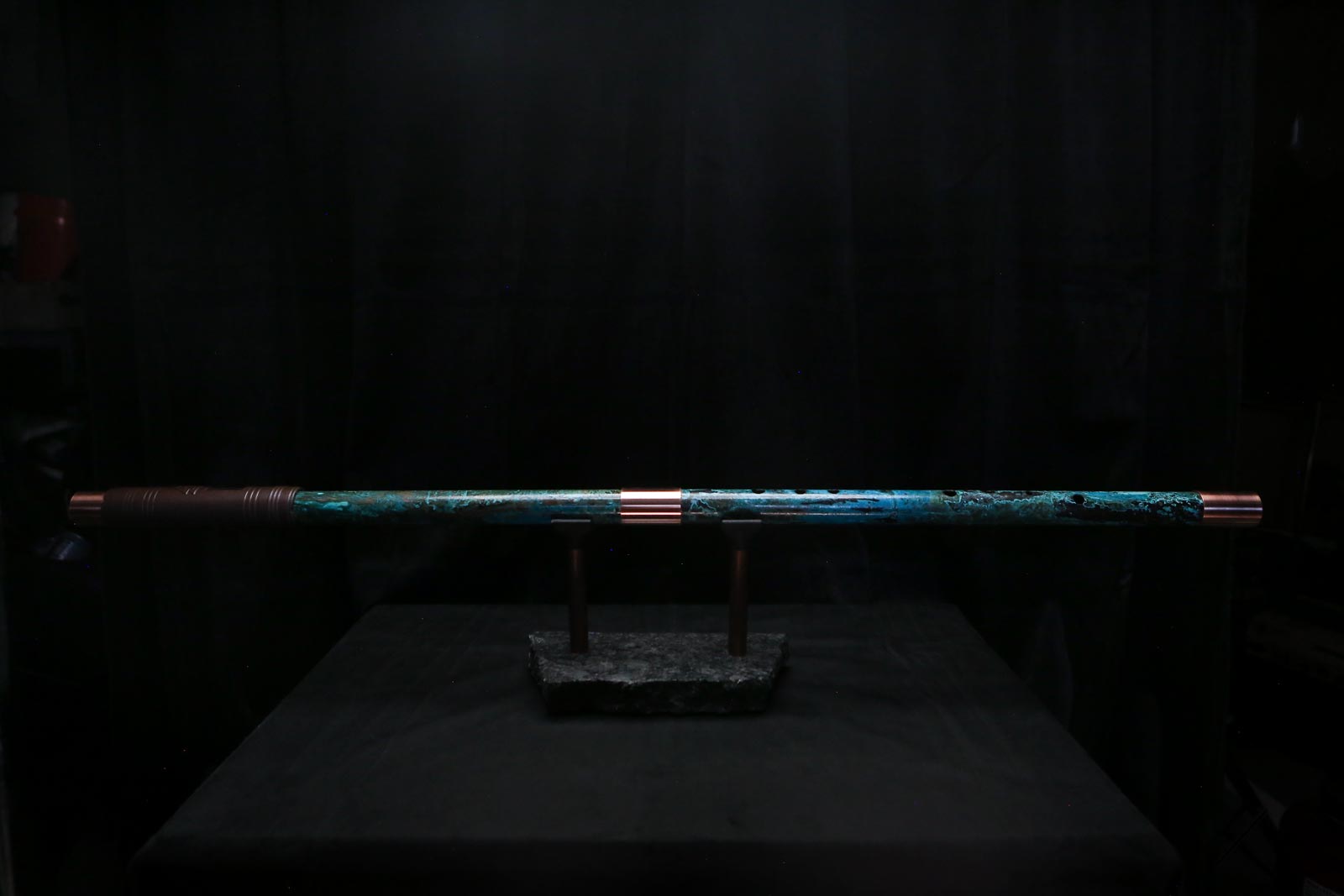Bass F Copper Flute #BF0070 in Turquoise Storm
