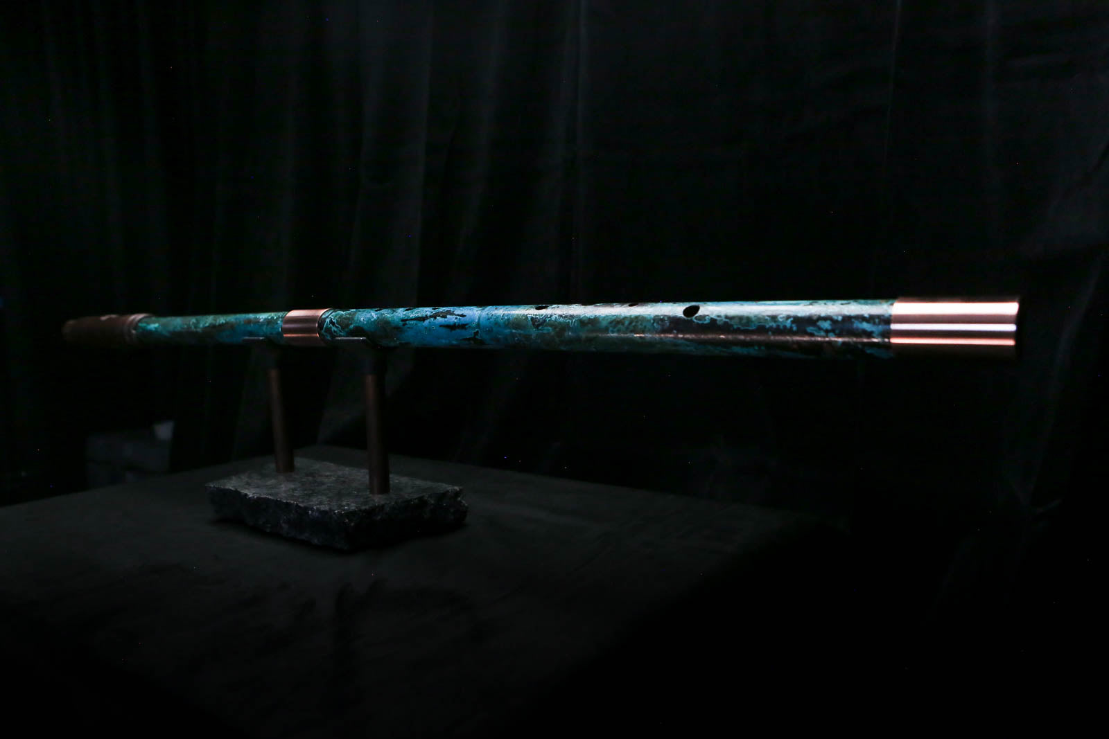 Bass F Copper Flute #BF0070 in Turquoise Storm