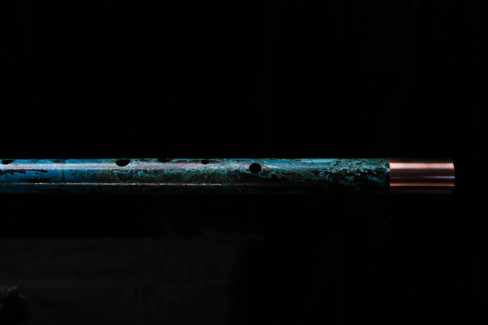 Bass F Copper Flute #BF0070 in Turquoise Storm