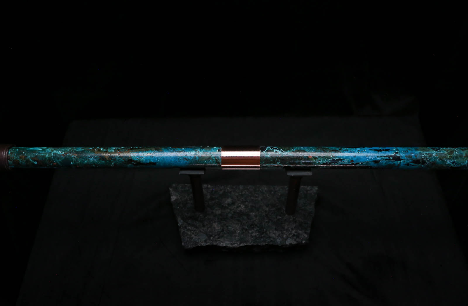 Bass F Copper Flute #BF0070 in Turquoise Storm