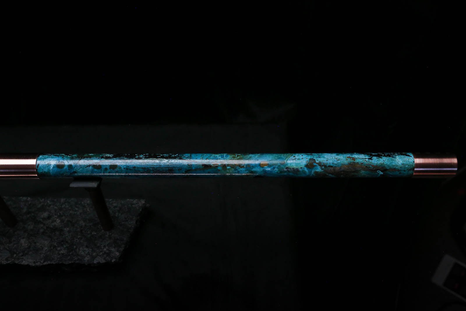 Bass F Copper Flute #BF0070 in Turquoise Storm