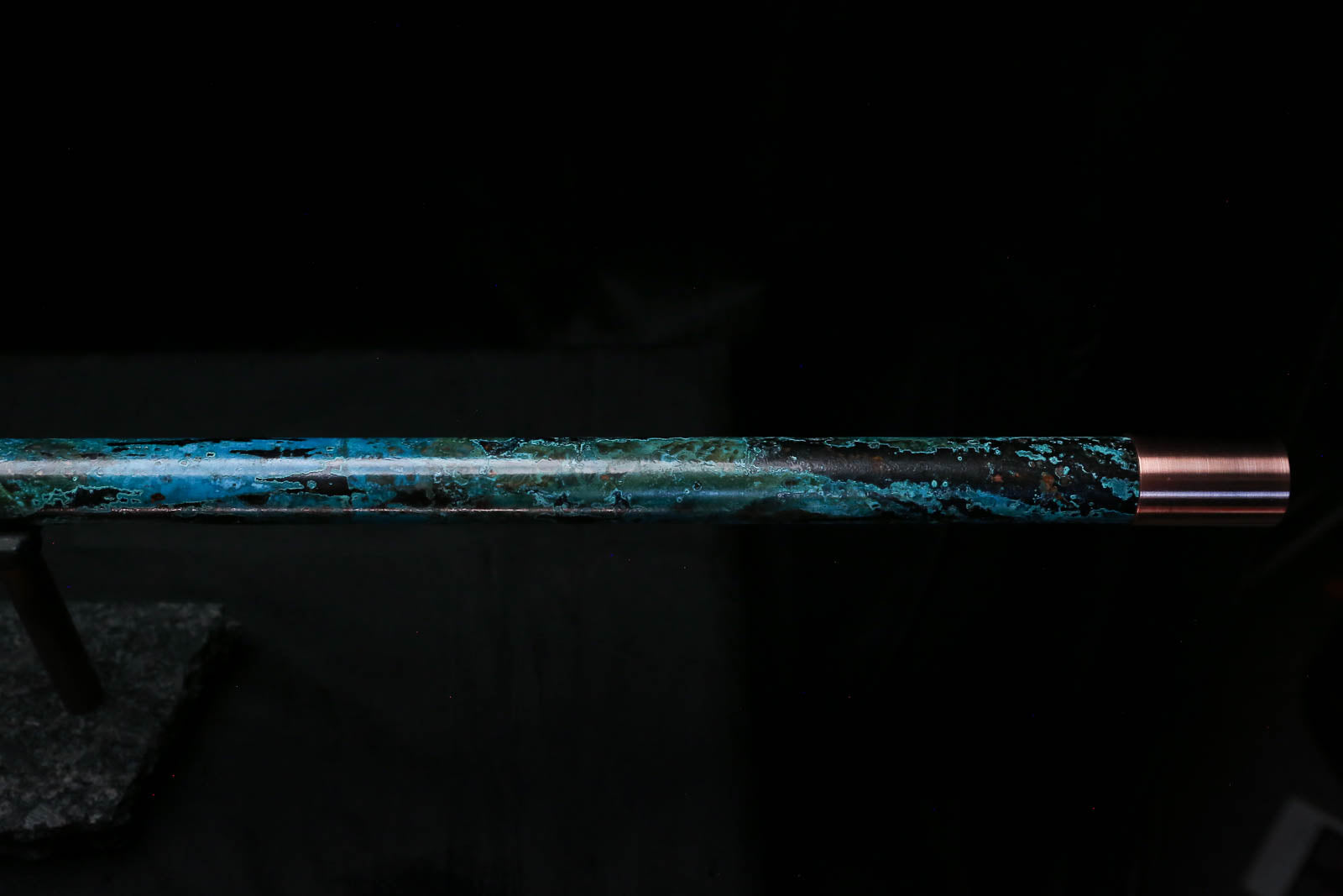 Bass F Copper Flute #BF0070 in Turquoise Storm