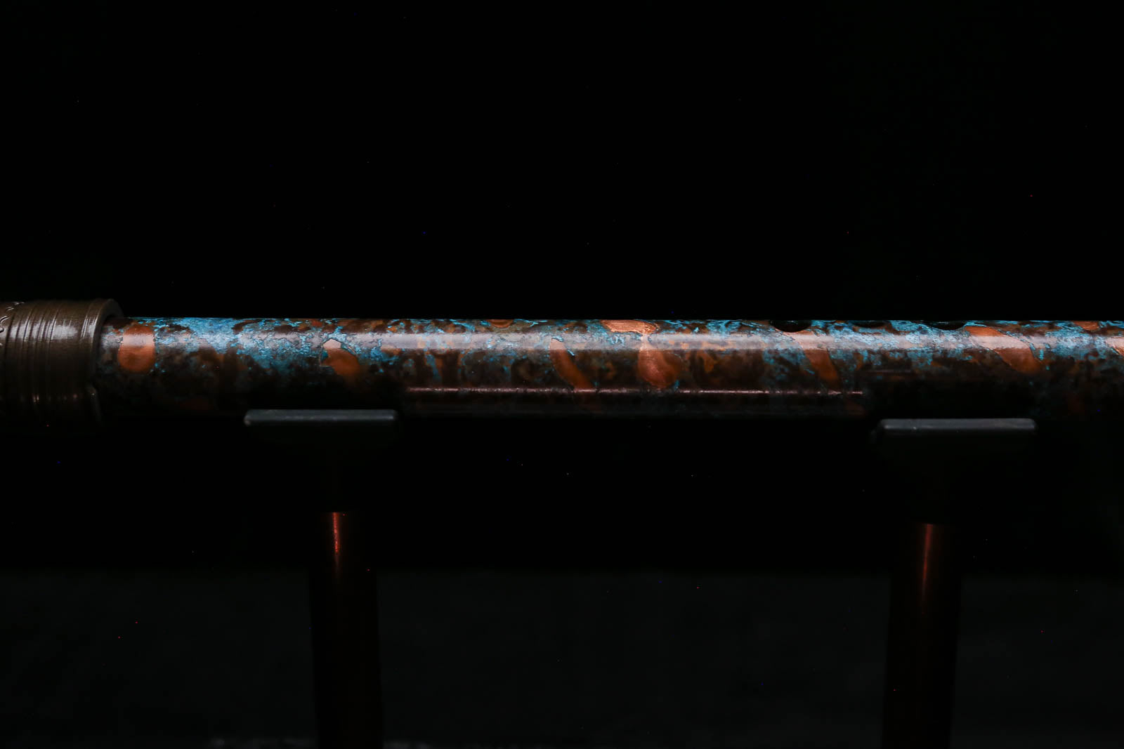 High F (Lullaby) Copper Flute #LE0100 in Arctic Spiral Burl