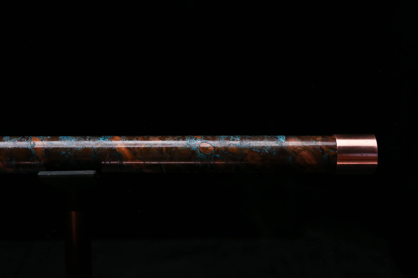 High F (Lullaby) Copper Flute #LE0100 in Arctic Spiral Burl