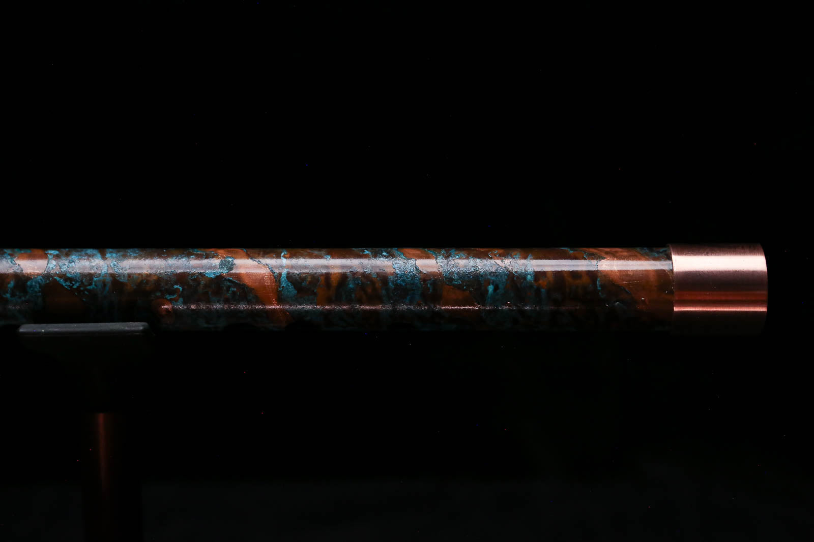 High F (Lullaby) Copper Flute #LE0100 in Arctic Spiral Burl