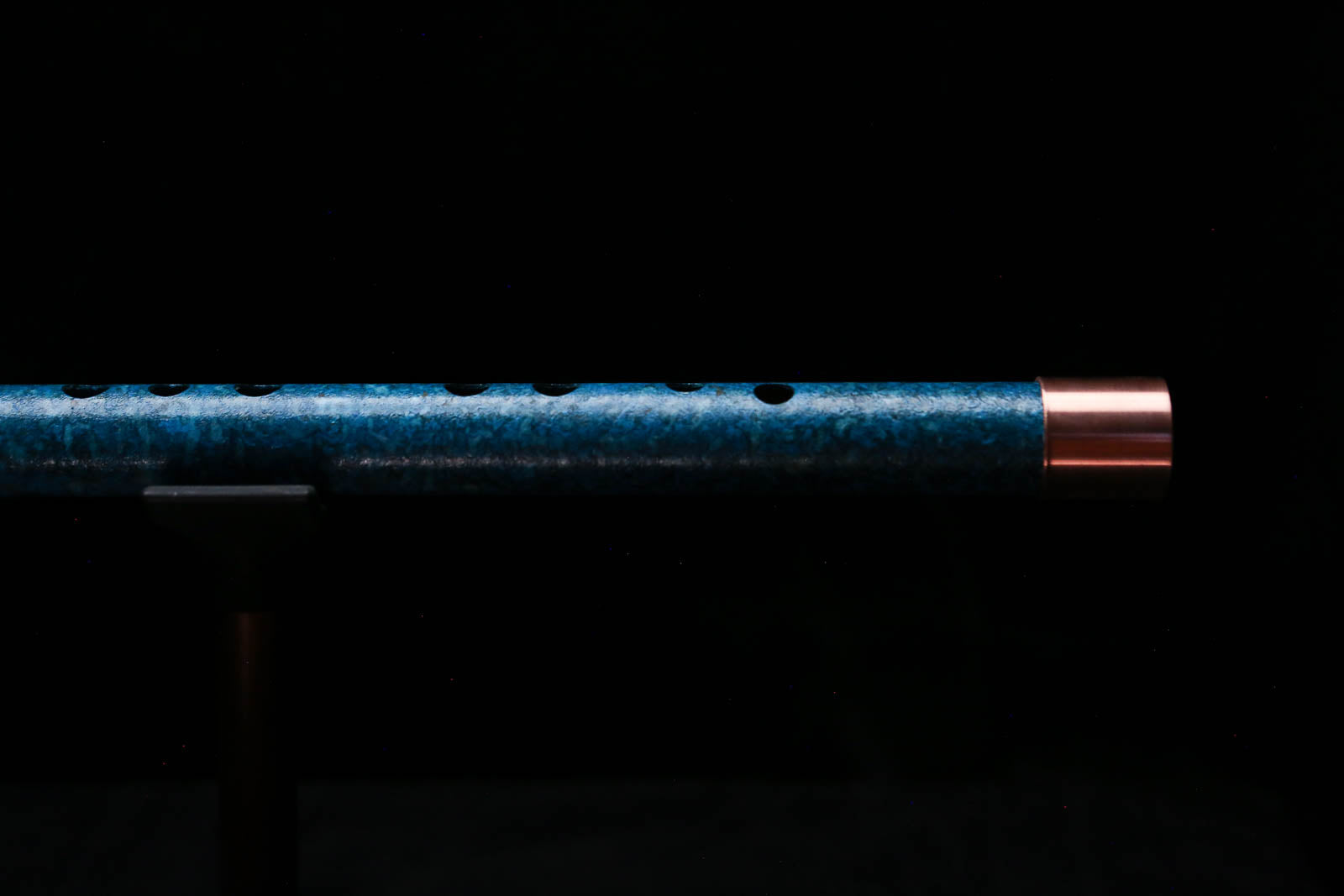 High F (Lullaby) Copper Flute #LE0102 in Deep Ocean Power