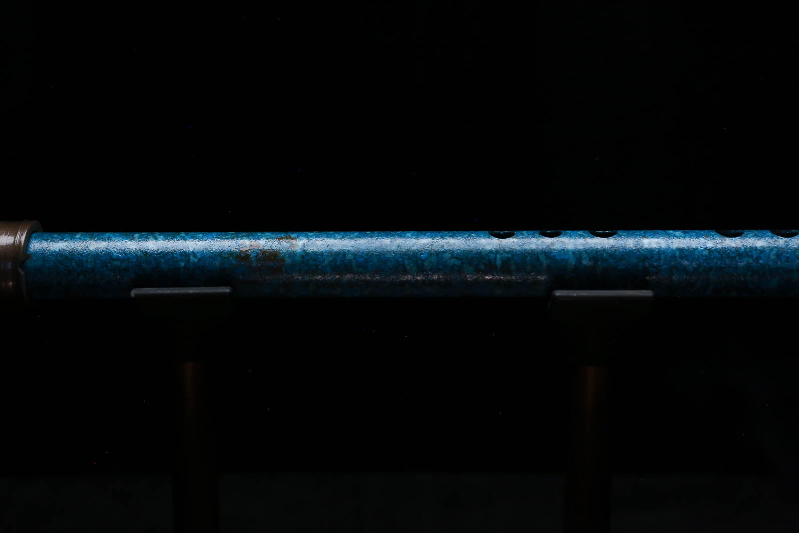 High F (Lullaby) Copper Flute #LE0102 in Deep Ocean Power