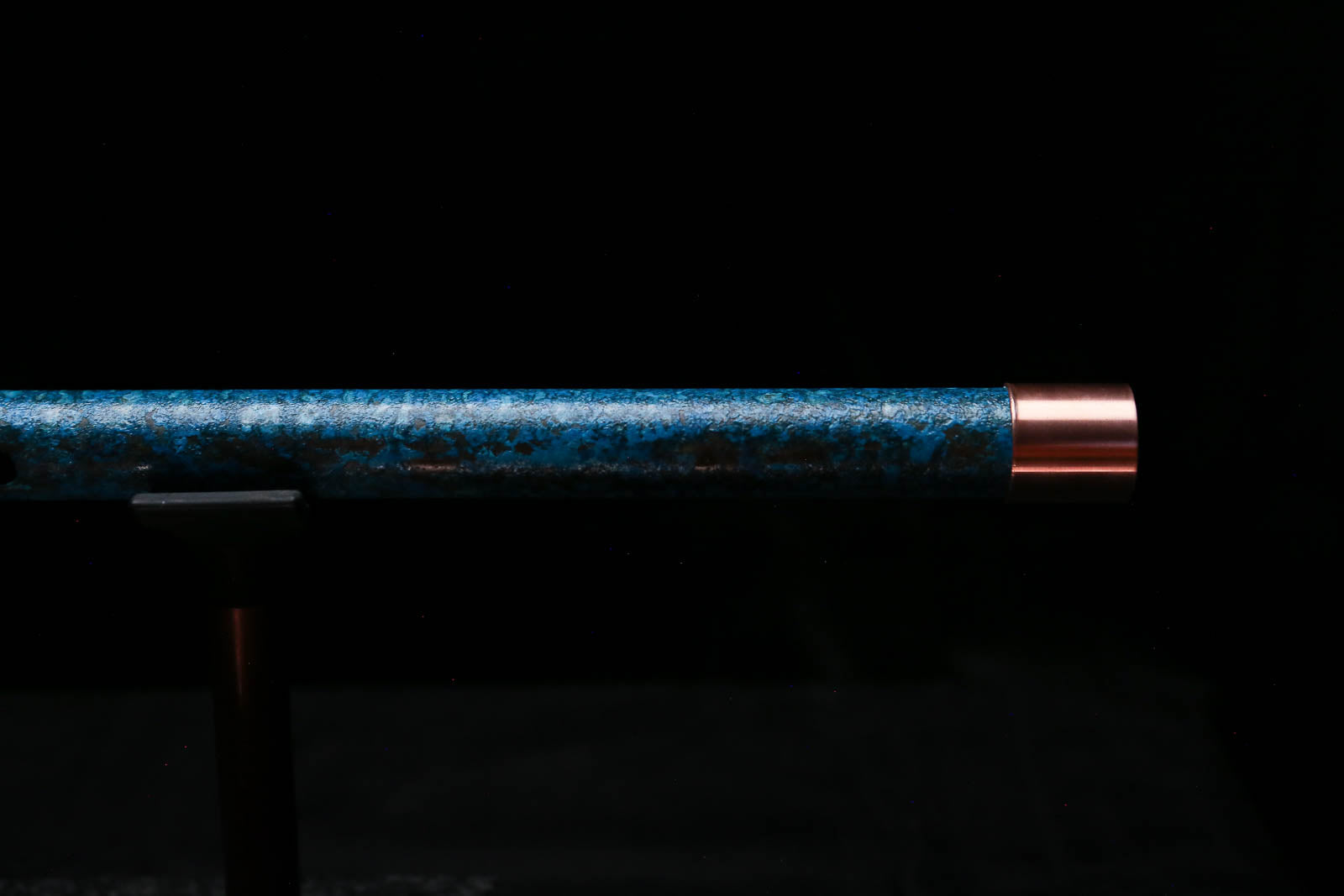 High F (Lullaby) Copper Flute #LE0102 in Deep Ocean Power
