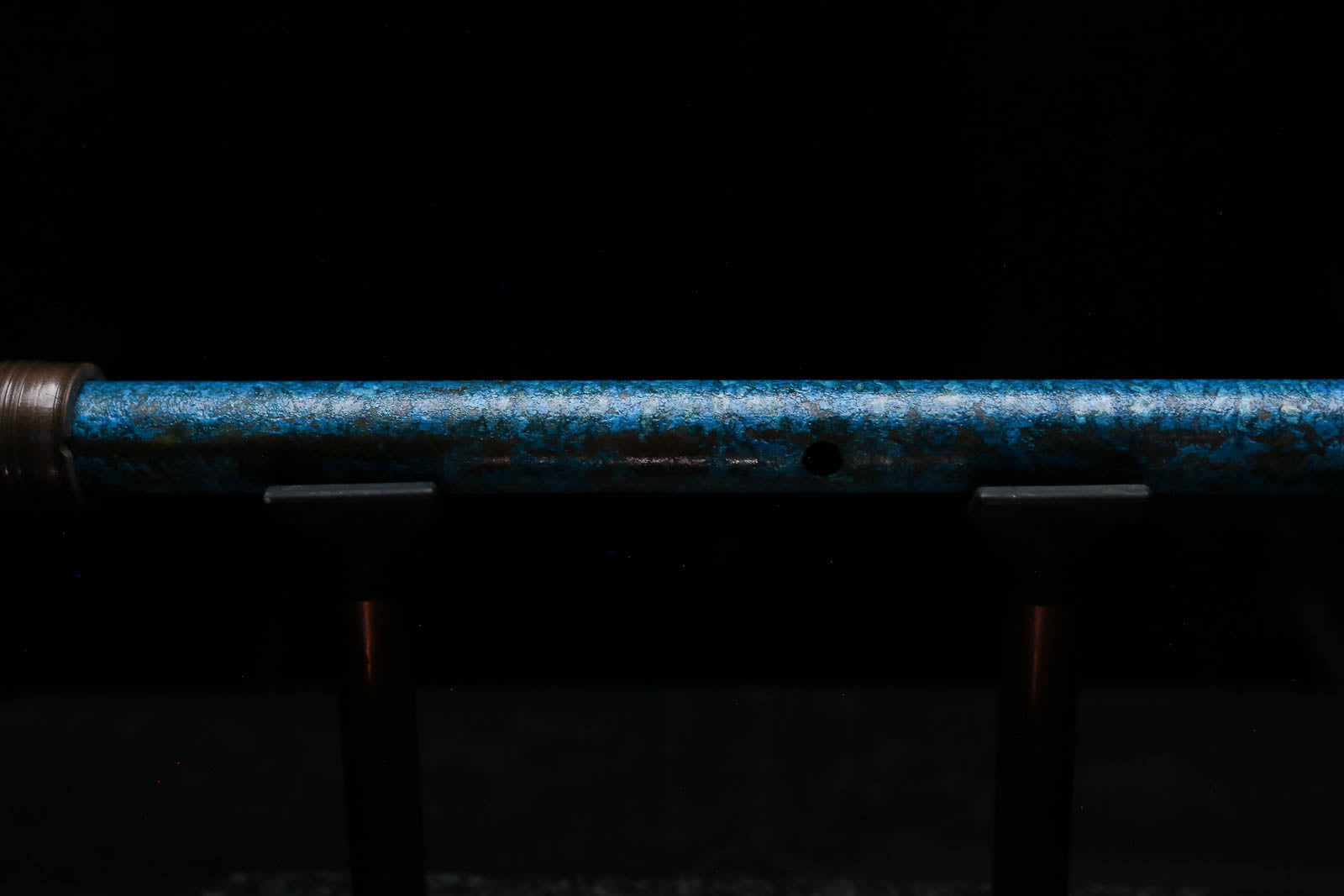 High F (Lullaby) Copper Flute #LE0102 in Deep Ocean Power