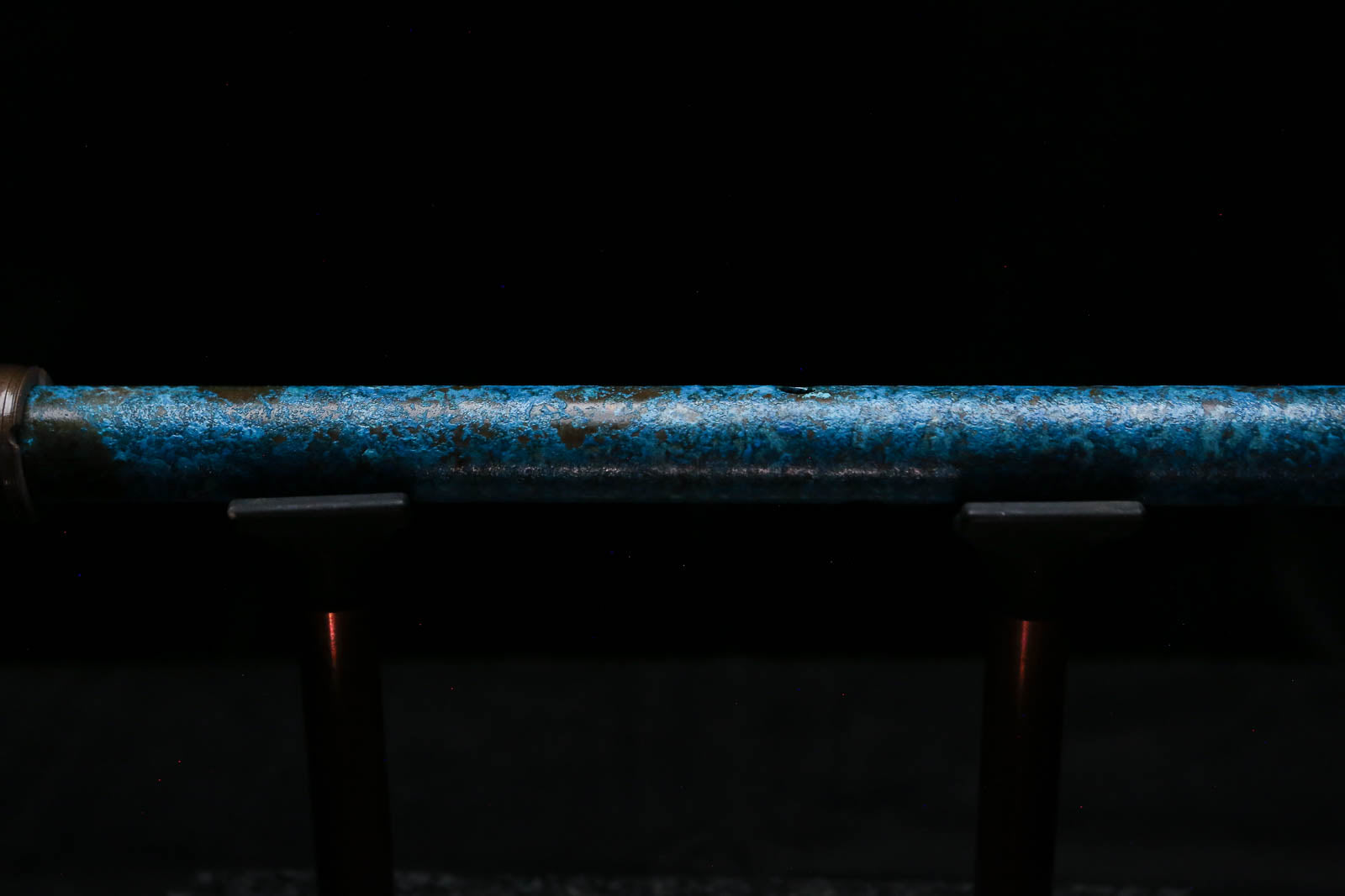 High F (Lullaby) Copper Flute #LE0102 in Deep Ocean Power