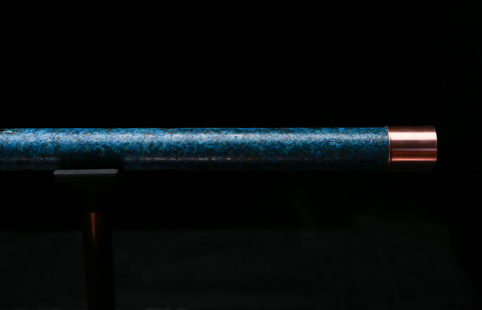 High F (Lullaby) Copper Flute #LE0102 in Deep Ocean Power