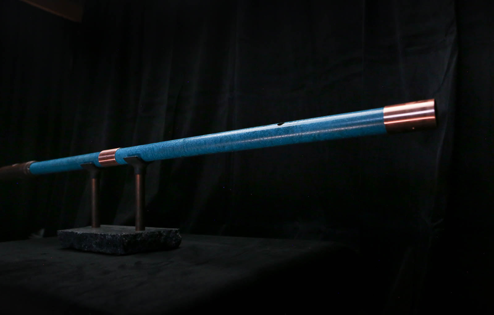 Bass F Copper Flute #BF0071 in Deep Ocean Storm