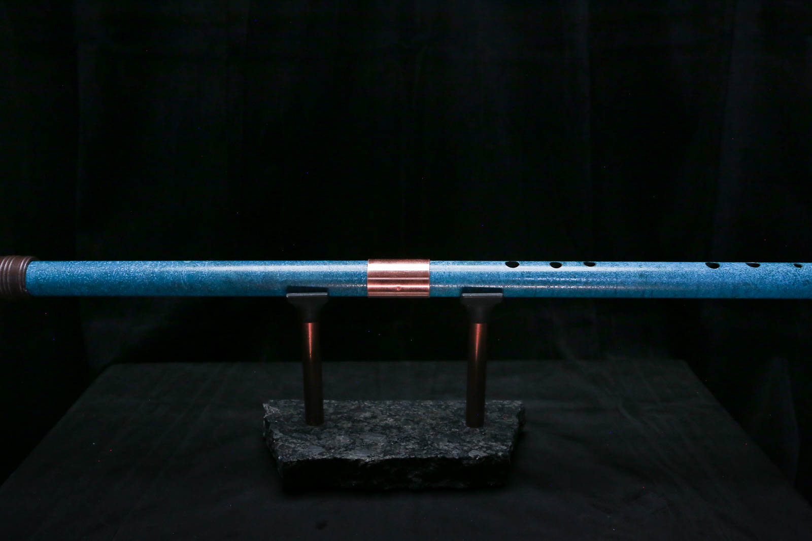 Bass F Copper Flute #BF0071 in Deep Ocean Storm