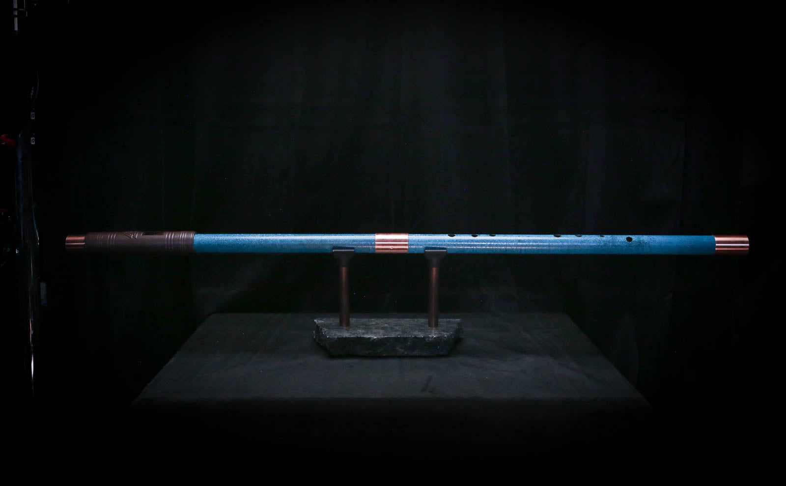 Bass F Copper Flute #BF0071 in Deep Ocean Storm