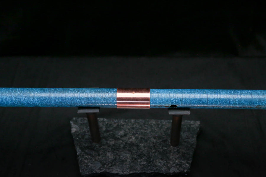Bass F Copper Flute #BF0071 in Deep Ocean Storm