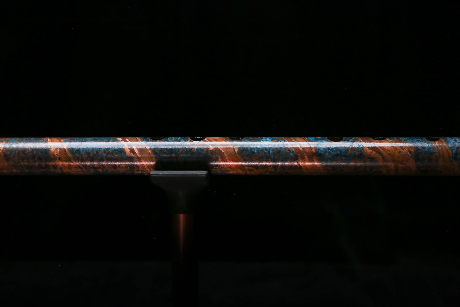 Low C Copper Flute #0165 in Arctic Spiral Burl w/special End Piece