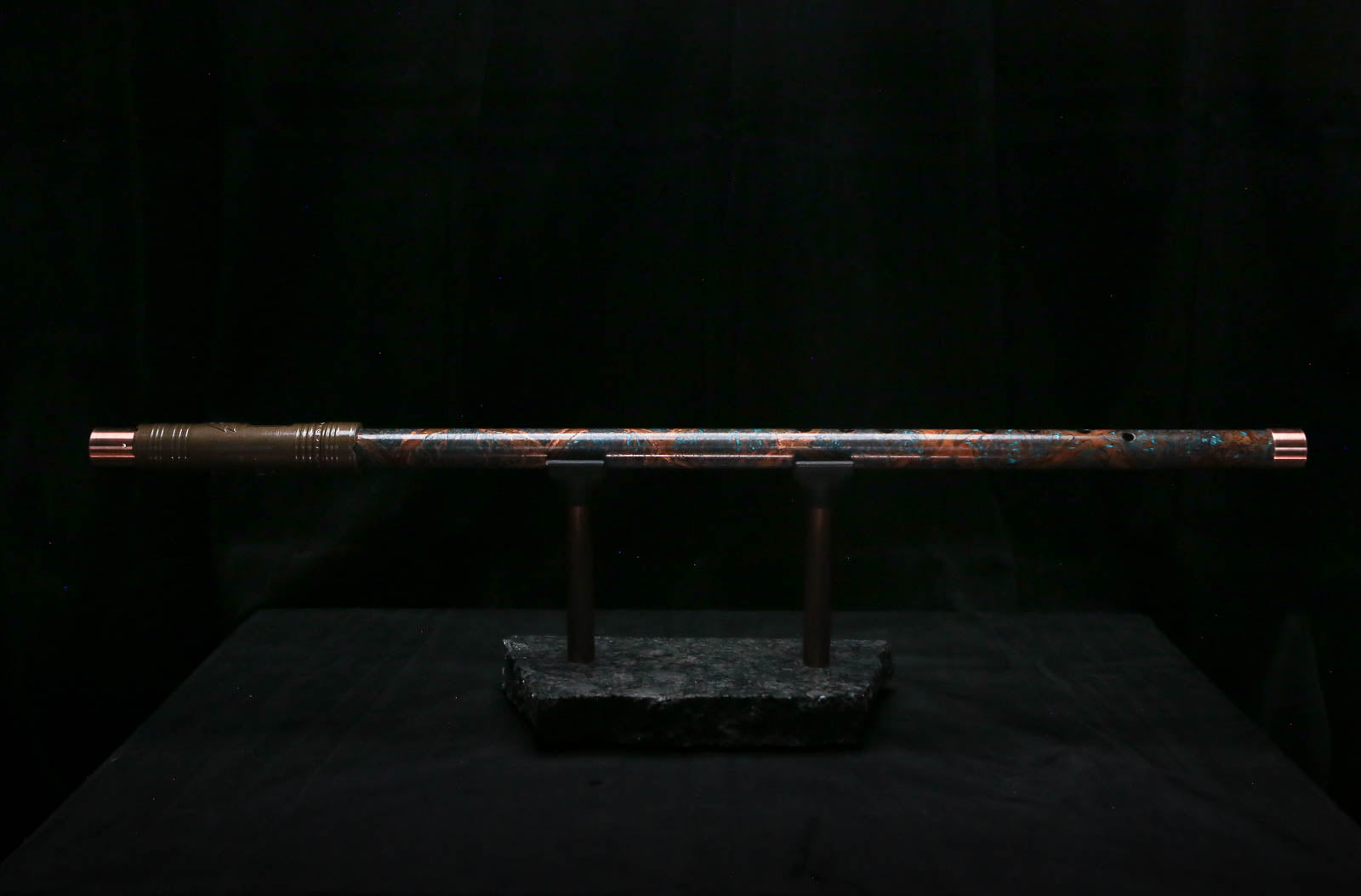 Low C Copper Flute #0167 in Arctic Helix