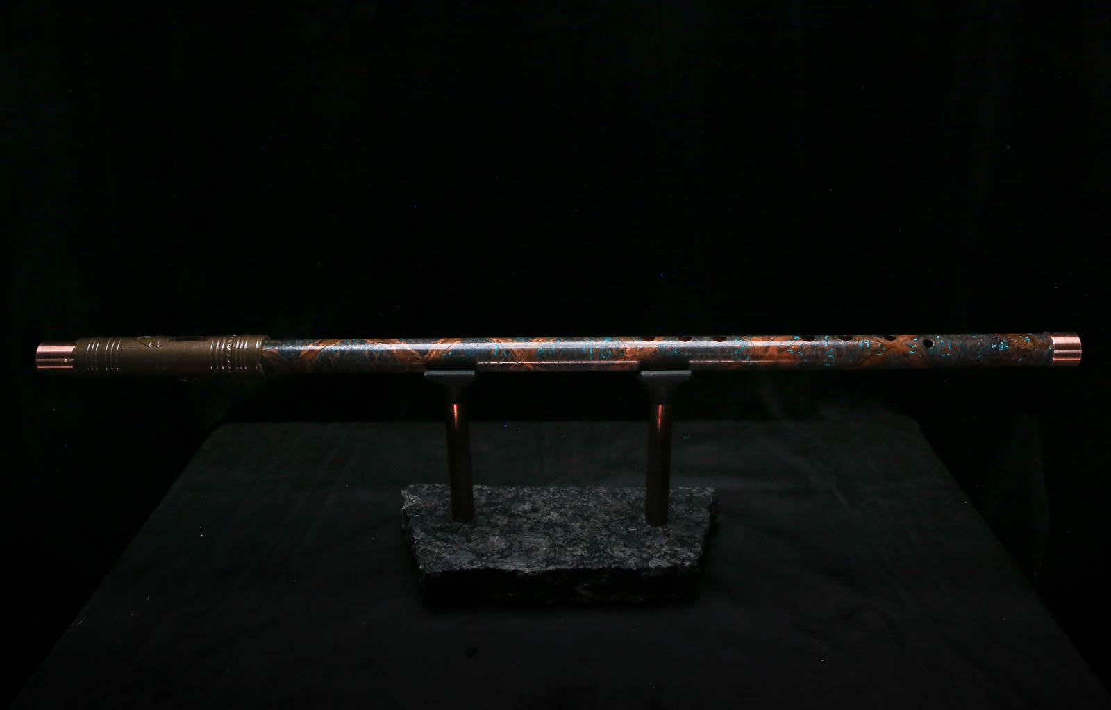 Low C Copper Flute #0167 in Arctic Helix