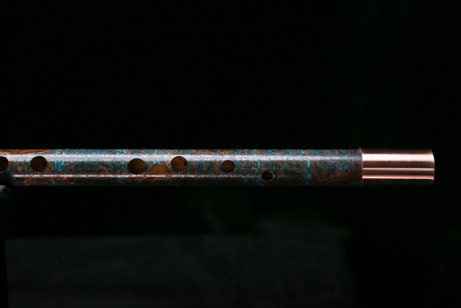 Low C Copper Flute #0171 in Turquoise Ocean Burl