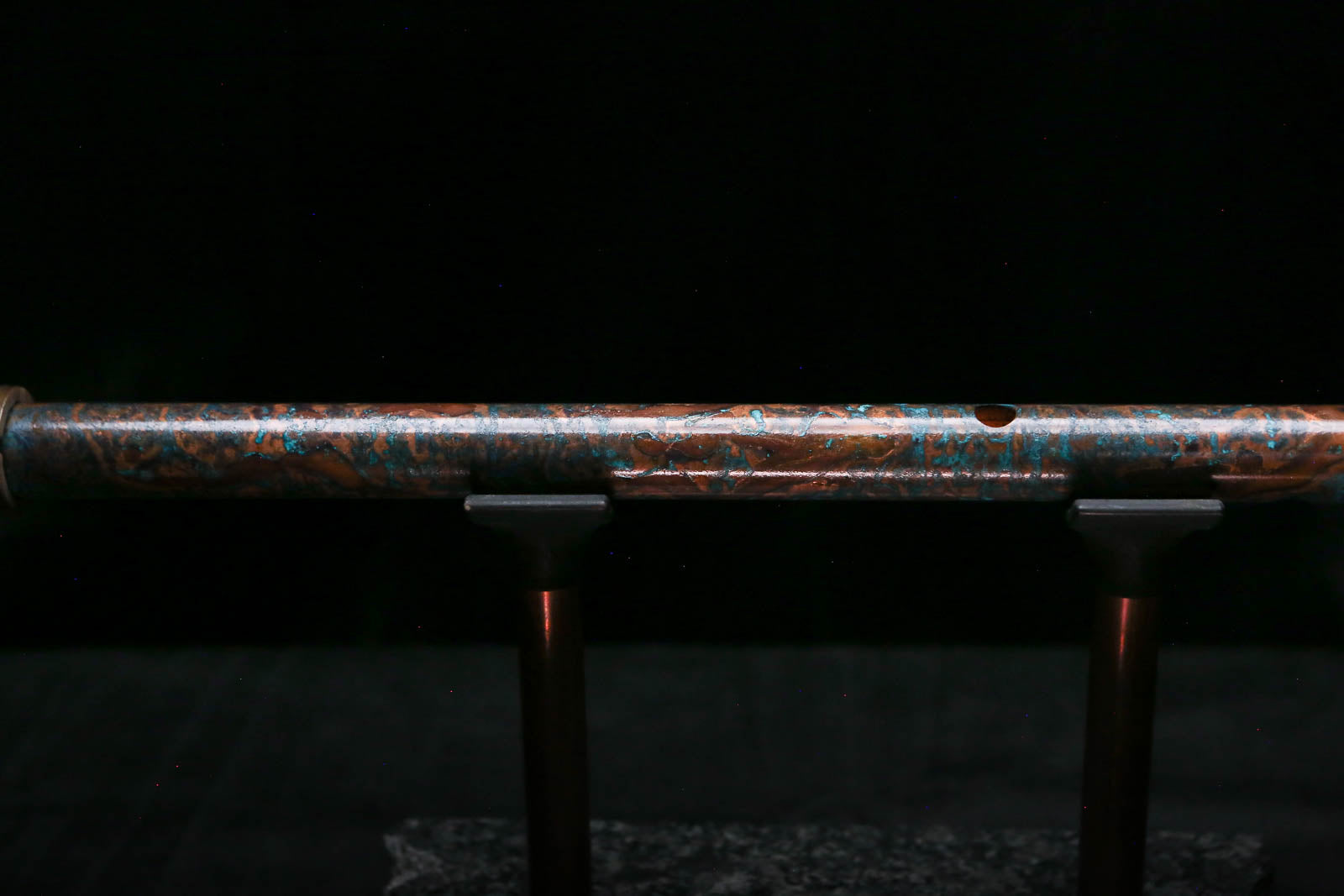 Low C Copper Flute #0171 in Turquoise Ocean Burl