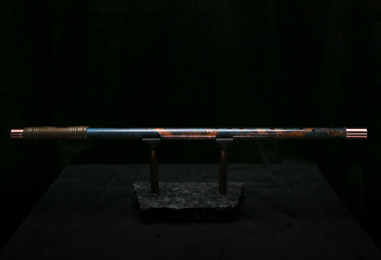 Low C Copper Flute #0172 in Deep Ocean Burl