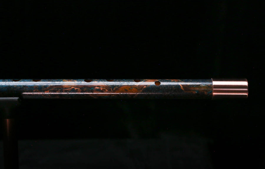 Low C Copper Flute #0172 in Deep Ocean Burl