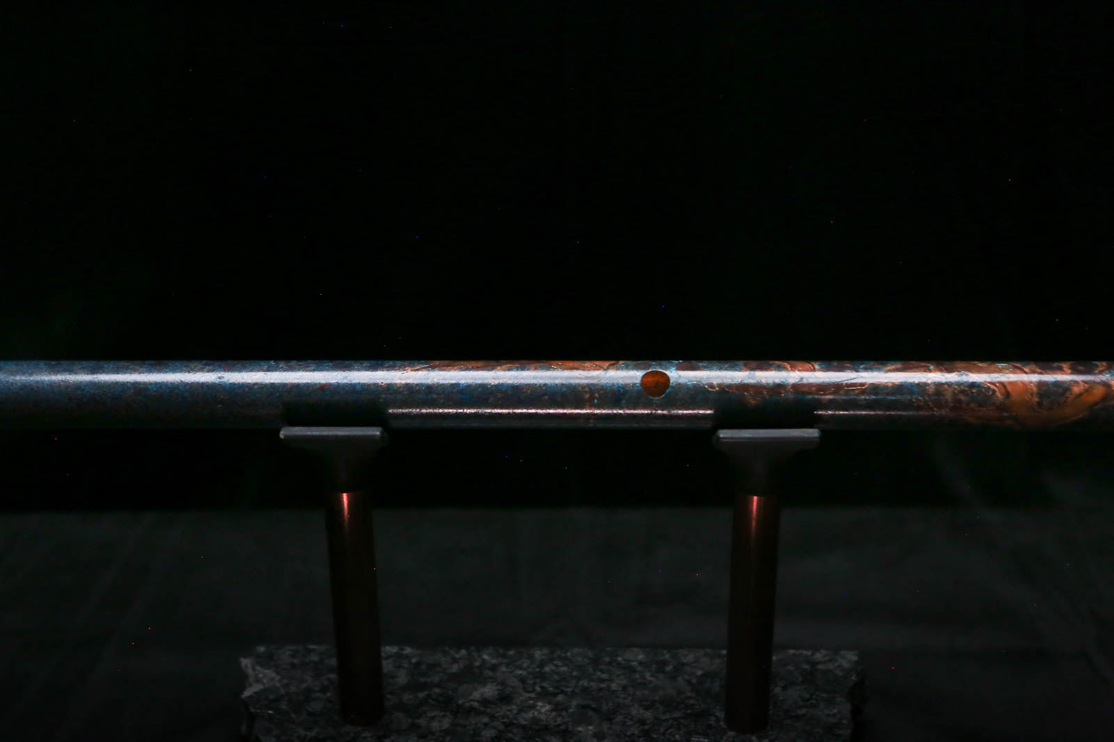 Low C Copper Flute #0172 in Deep Ocean Burl